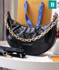 Túi xách Louis Vuitton Over The Moon cao cấp da bê màu đen size 27.5cm