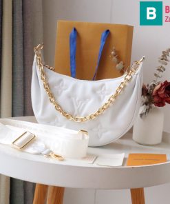 Túi xách Louis Vuitton Over The Moon cao cấp da bê màu trắng size 27.5cm