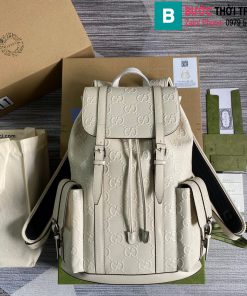 Ba lô Gucci ophidia cao cấp da bê màu trắng size 34cm