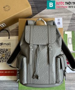 Ba lô Gucci ophidia cao cấp da bê màu xám size 34cm