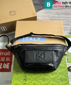 Túi bao tử Gucci cao cấp da bò màu đen size 28cm