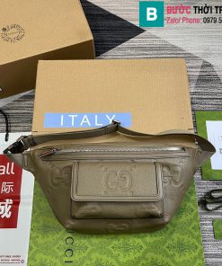 Túi bao tử Gucci cao cấp da bò màu galet size 28cm