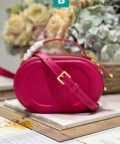 Túi máy ảnh Dior Ole cao cấp da bò màu đỏ size 18cm