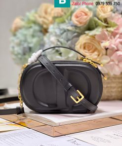 Túi máy ảnh Dior Ole cao cấp da bò màu đen size 18cm