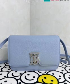 Túi xách Burberry cao cấp da bò màu xanh nước size 21cm