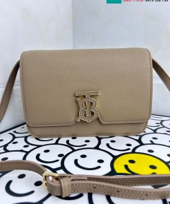 Túi xách Burberry cao cấp da bò màu nude size 21cm