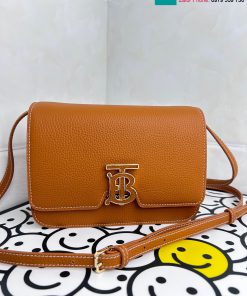 Túi xách Burberry cao cấp da bò màu nâu size 21cm