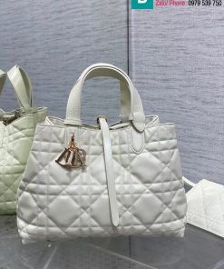 Túi xách Dior Toujours cao cấp da bê màu trắng size 28.5cm