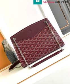 Túi xách Goyard Rouette cao cấp canvas màu tím size 25.5cm
