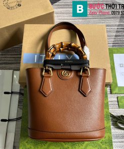 Túi xách Gucci Dianna cao cấp da bò màu nâu bò size 20.5cm