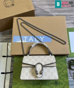 Túi xách Gucci Dionysus cao cấp canvas màu trắng size 18cm