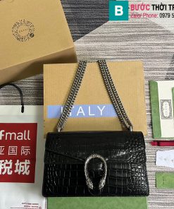 Túi xách Gucci Dionysus cao cấp da cá sấu màu đen size 28cm