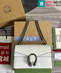 Túi xách Gucci Dionysus cao cấp da cá sấu màu trắng size 28cm