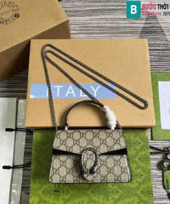 Túi xách Gucci Dionysus cao cấp canvas màu đen size 18cm