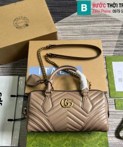 Túi xách Gucci Marmont cao cấp da bê màu nude size 27cm
