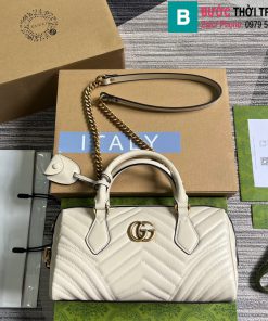 Túi xách Gucci Marmont cao cấp da bê màu trắng size 27cm