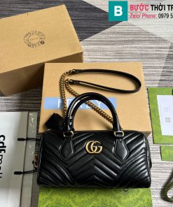 Túi xách Gucci Marmont cao cấp da bê màu đen size 27cm