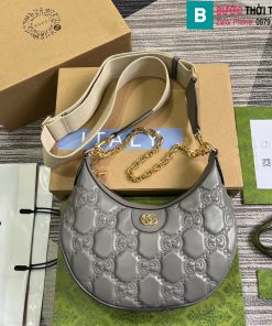Túi xách Gucci Matelasse cao cấp màu xám size 27cm