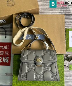 Túi xách Gucci Matelasse Handbag cao cấp màu xám size 25.5cm