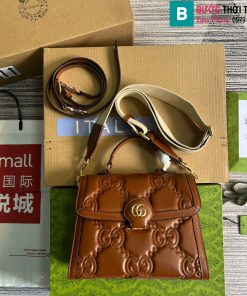 Túi xách Gucci Matelasse Handbag cao cấp màu nâu bò size 25.5cm