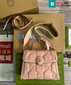 Túi xách Gucci Matelasse Handbag cao cấp màu hồng size 25.5cm