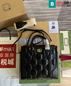 Túi xách Gucci Matelasse mini top Handbag cao cấp màu đen size 23cm