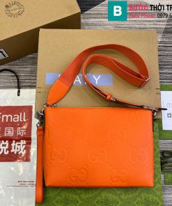 Túi xách Gucci Medium Messenger bag cao cấp da bò màu cam size 31cm