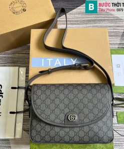 Túi xách Gucci Opidia cao cấp canvas màu xám size 27cm