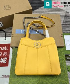 Túi xách Gucci Petite GG small tote bag cao cấp da bê màu vàng size 28cm