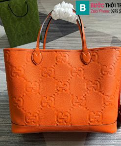 Túi xách Gucci tote cao cấp da bê màu cam size 40cm