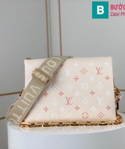 Túi xách Louis Vuitton Coussin cao cấp da cừu màu trắng size 26cm