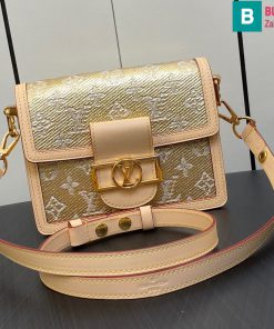 Túi xách Louis Vuitton Dauphine cao cấp monogram màu vàng size 20cm