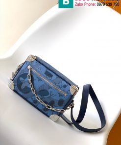Túi xách Louis Vuitton Mini Soft Trunk cao cấp monogram màu xanh đậm size 18cm