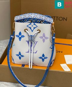 Túi xách Louis Vuitton Neonoebb cao cấp da bê màu xanh size 20cm