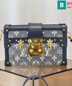 Túi xách Louis Vuitton Petite Malle cao cấp monogram màu đen size 20cm