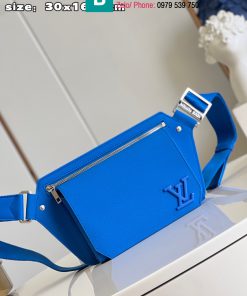 Túi xách Louis Vuitton Takeoff cao cấp da bò màu xanh nước size 30cm