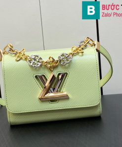 Túi xách Louis Vuitton Twist cao cấp da epi màu xanh size 19cm
