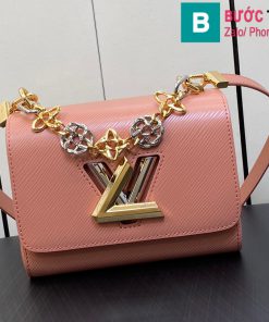 Túi xách Louis Vuitton Twist cao cấp da epi màu hồng size 19cm