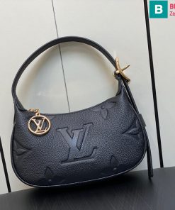 Túi xách Louis Vuitton mini moon cao cấp da bò màu đen size 20.5cm