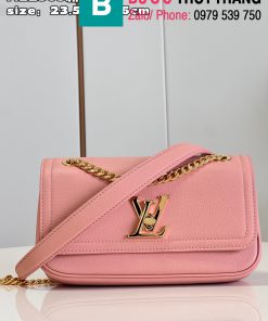 Túi xách Louis Vuitton LockmeEastwest  cao cấp da bò màu hồng size 23.5cm