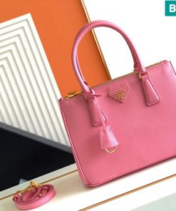 Túi xách Prada Galleria cao cấp da bò màu hồng size 28cm