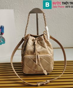 Túi xách Prada Re-Nylon cao cấp da bê màu nude size 22.5cm