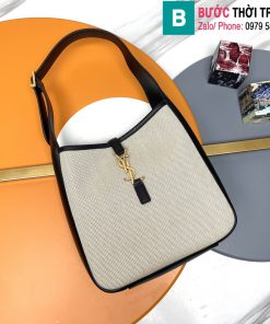 Túi xách Sailt Laurent Hobo cao cấp canvas màu đen size 23cm