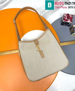 Túi xách Sailt Laurent Hobo cao cấp canvas màu nude size 23cm
