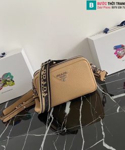 Túi đeo chéo Prada cao cấp da bò màu nude size 22cm