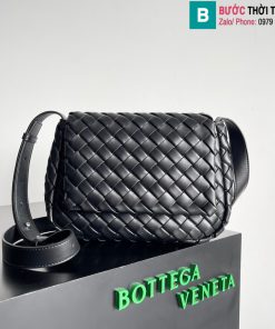 Túi xách Bottega Veneta Cobble Bag cao cấp da bò màu đen size 27cm