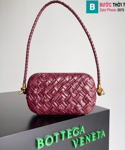 Túi xách Bottega Veneta Knot cao cấp da bò màu đỏ đô size 20.5cm