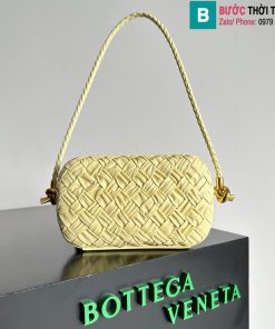 Túi xách Bottega Veneta Knot cao cấp da bò màu trắng ngà size 20.5cm