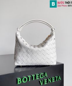 Túi xách Bottega Veneta cao cấp da cừu màu trắng size 22cm