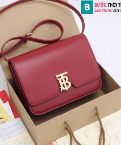 Túi xách Burberry cao cấp da bò màu đỏ size 25,5cm